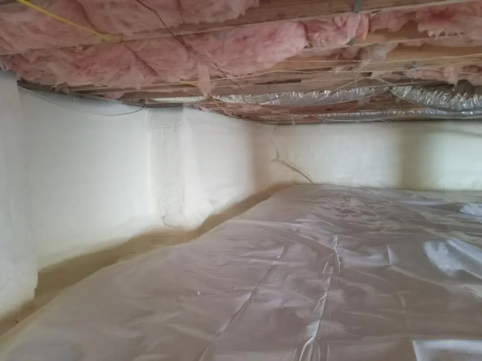 Crawl space encapsulation with closed-cell spray foam for Metal Roof Coating in Altamonte Springs